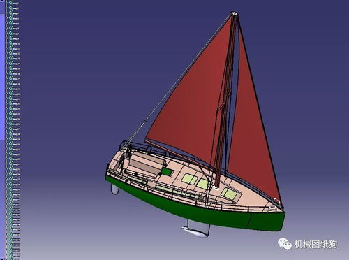 海洋船舶Koma小型帆船游艇模型圖紙的Rhino設(shè)計(jì)應(yīng)用